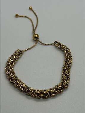 925 Sterling Silver Gold Plated Milor Italy Bracelet
